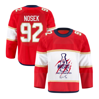 Florida Panthers tricou de hochei Tomáš Nosek #92 Stanley Cup Champion 2025 red