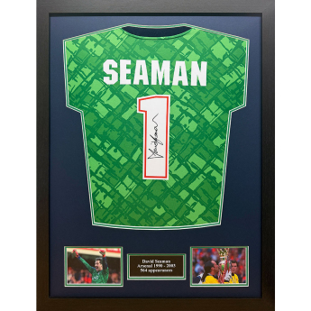 Legende tricou înrămat 1990-2003 Seaman Signed Shirt (Framed)