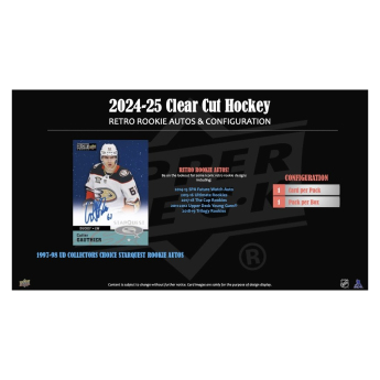NHL cutii Cărți de hochei NHL 2024-25 Upper Deck Clear Cut Hobby Box