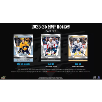NHL cutii Cărți de hochei NHL 2025-26 Upper Deck MVP Hockey Retail Box