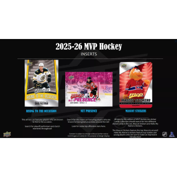 NHL cutii Cărți de hochei NHL 2025-26 Upper Deck MVP Hockey Retail Box