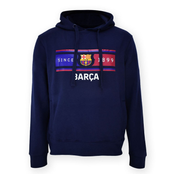 FC Barcelona hanorac de bărbați cu glugă Return navy