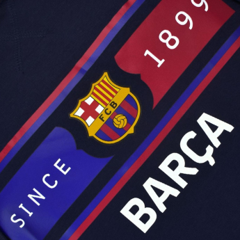 FC Barcelona hanorac de bărbați cu glugă Return navy