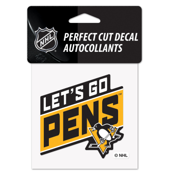 Pittsburgh Penguins abțibild Perfect Cut Decal SLOGAN