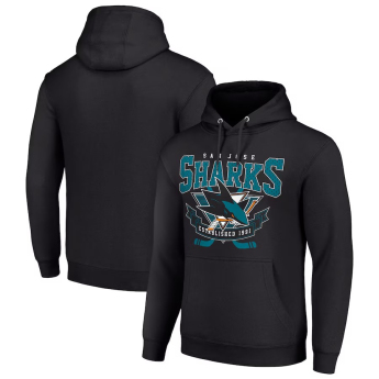 San Jose Sharks hanorac de bărbați cu glugă Starter Team Logo Graphic Fleece Tri-Blend black