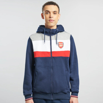 FC Arsenal hanorac de bărbați cu glugă Full Zip colour