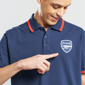 FC Arsenal tricou polo Logo Tipped navy