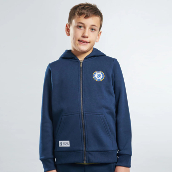 FC Chelsea hanorac cu glugă pentru copii Full Zip navy