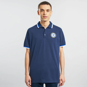 FC Chelsea tricou polo Tipped navy