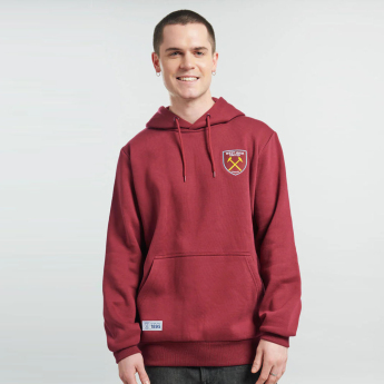 West Ham United hanorac de bărbați cu glugă Crest claret
