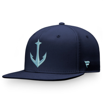 Seattle Kraken șapcă flat Secondary Logo Snapback navy