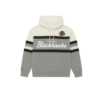 Chicago Blackhawks hanorac de bărbați cu glugă Head Coach Hoodie Current Logo grey