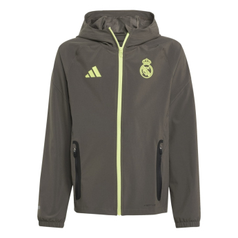 Real Madrid geacă pentru copii cu glugă Vis Tech utigrey