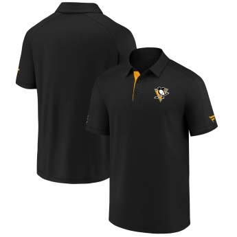 Pittsburgh Penguins tricou polo Authentic Rinkside Performance black