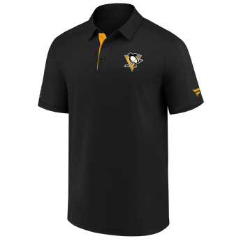 Pittsburgh Penguins tricou polo Authentic Rinkside Performance black