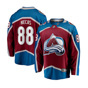 Colorado Avalanche tricou de hochei Martin Nečas #88 Breakaway Home