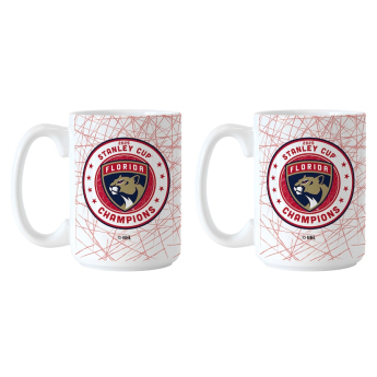 Florida Panthers set căni 2025 Stanley Cup Champions Two-Pack 15oz. Wrap Sublimated