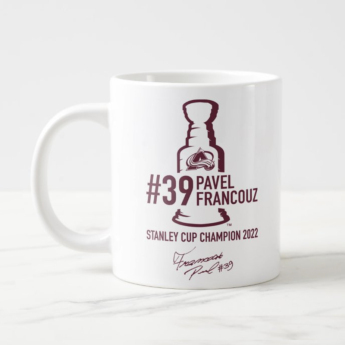 Colorado Avalanche cană Pavel Francouz #39 Stanley Cup Champion 2022
