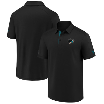 San Jose Sharks tricou polo Authentic Rinkside Performance black