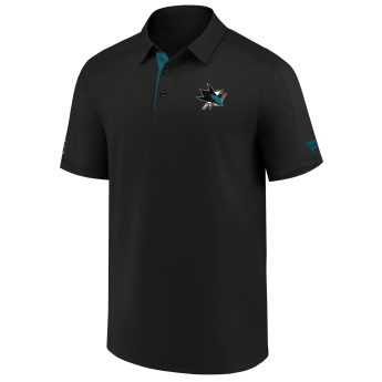 San Jose Sharks tricou polo Authentic Rinkside Performance black