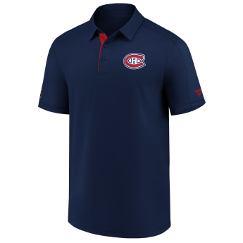 Montreal Canadiens tricou polo Authentic Rinkside Performance navy