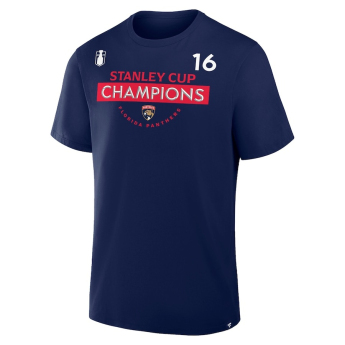 Florida Panthers tricou de bărbați 2025 Stanley Cup Champions Name & Number Aleksander Barkov #16