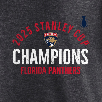 Florida Panthers tricou de bărbați 2025 Stanley Cup Champions Rush Tri-Blend Heather Charcoal