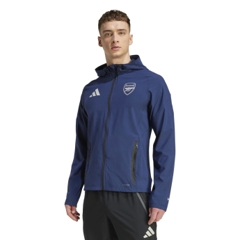 FC Arsenal geacă de bărbați cu glugă Vis Tech Travel indigo