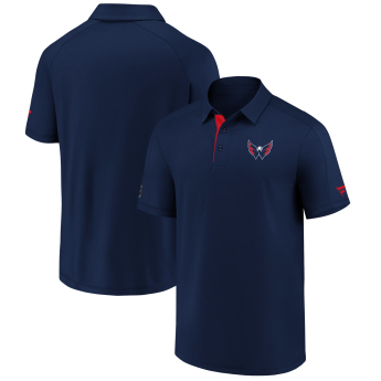 Washington Capitals tricou polo Authentic Rinkside Performance navy