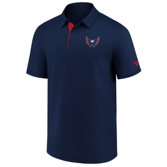 Washington Capitals tricou polo Authentic Rinkside Performance navy