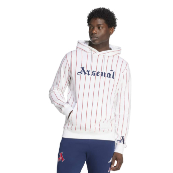 FC Arsenal hanorac de bărbați cu glugă US Pack white