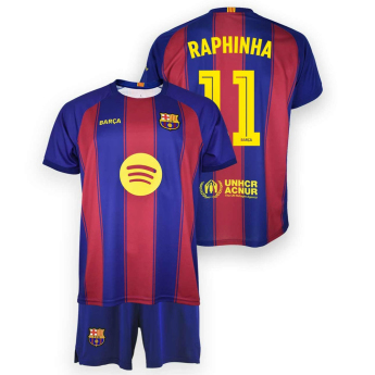FC Barcelona set de copii replica 25/26 Home Raphinha