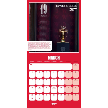 FC Arsenal calendar Legends Square 2026