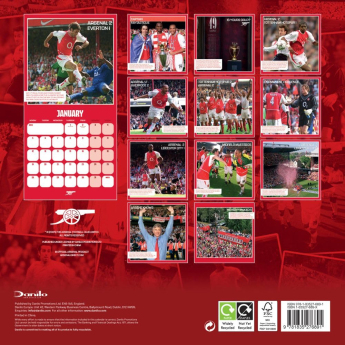 FC Arsenal calendar Legends Square 2026