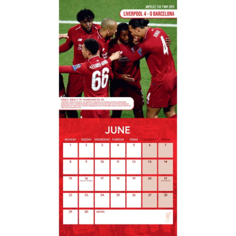 FC Liverpool calendar Legends Square 2026