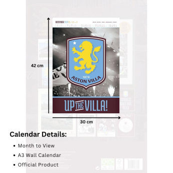 Aston Villa calendar Deluxe 2026