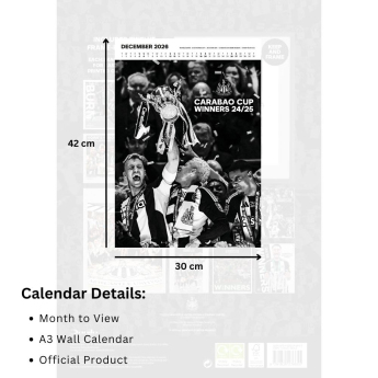 Newcastle United calendar Deluxe 2026