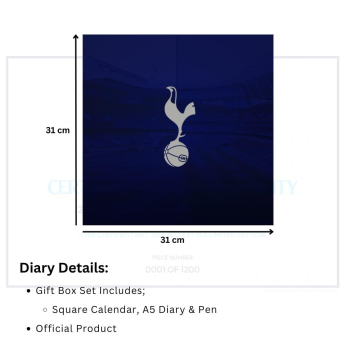 Tottenham Hotspur calendar și jurnal Musical Gift Box 2026