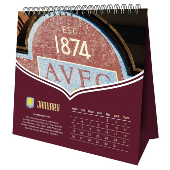 Aston Villa calendar de birou 2026