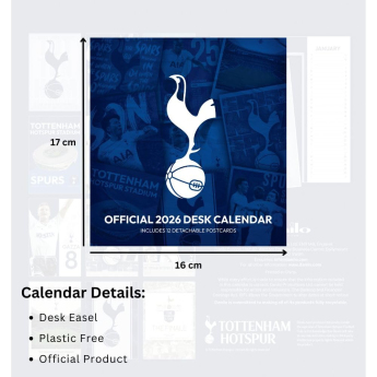 Tottenham Hotspur calendar de birou 2026