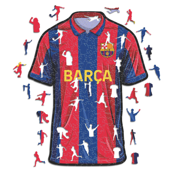 FC Barcelona puzzle din lemn Jersey 150 pcs
