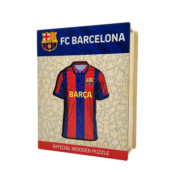 FC Barcelona puzzle din lemn Jersey 150 pcs