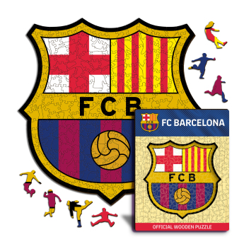 FC Barcelona puzzle din lemn Crest 500 pcs