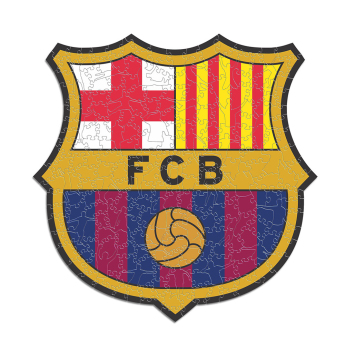 FC Barcelona puzzle din lemn Crest 500 pcs