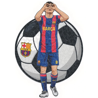 FC Barcelona puzzle din lemn Pedri 150 pcs