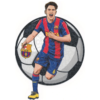 FC Barcelona puzzle din lemn Gavi 270 pcs