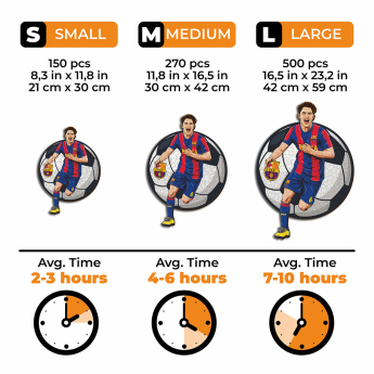 FC Barcelona puzzle din lemn Gavi 500 pcs