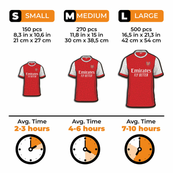 FC Arsenal puzzle din lemn Jersey 150 pcs