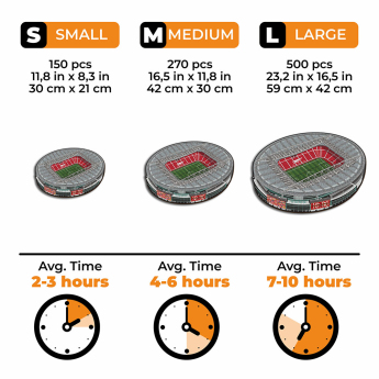 FC Arsenal puzzle din lemn Emirates Stadium 270 pcs