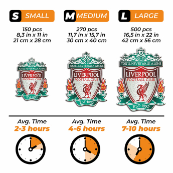 FC Liverpool puzzle din lemn Crest 500 pcs